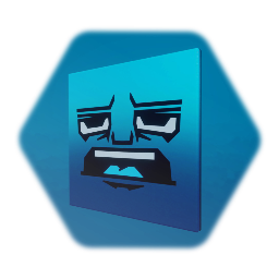 Blue Face - Painting